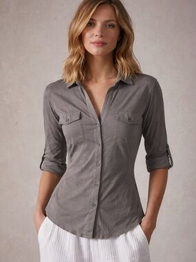 James Perse $170 Slub Shirt (JP Size 2)